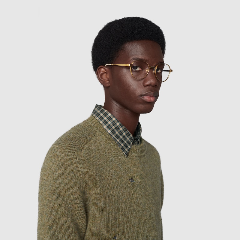 gucci round glasses men