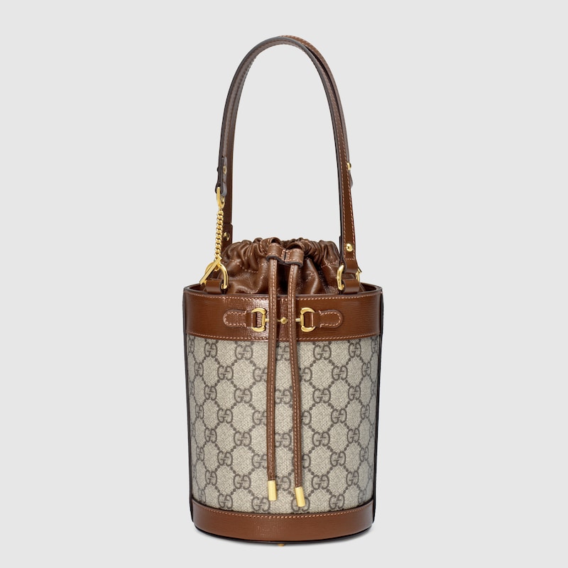 Gucci 马衔扣1955系列小号水桶包inGG Supreme帆布| GUCCI® AE
