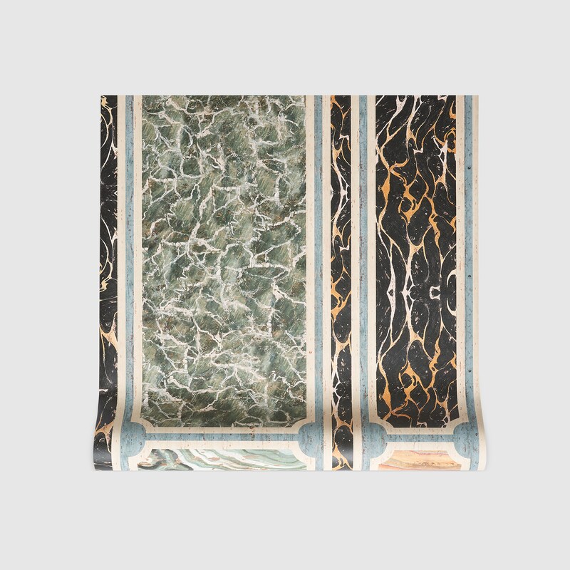 Gucci大理石纹印花壁纸 Gucci Fr
