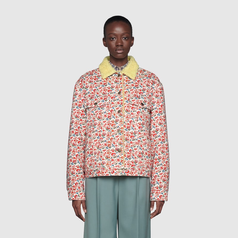 gucci floral coat