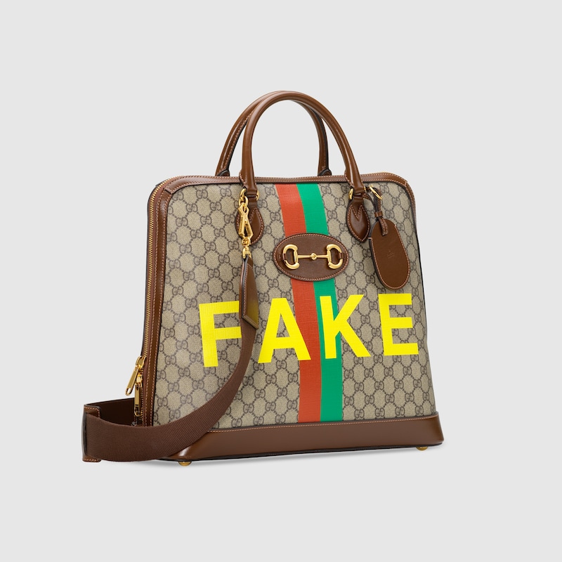 fake gucci holdall