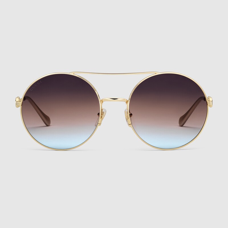Gucci occhiali da sole rotondi Clearance
