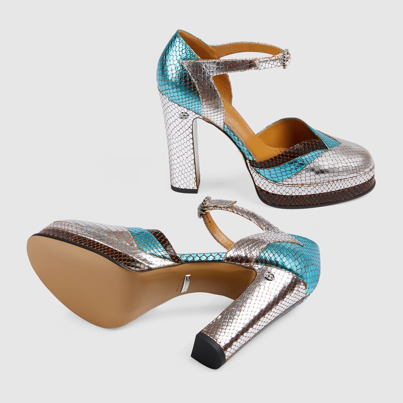 gucci python pumps