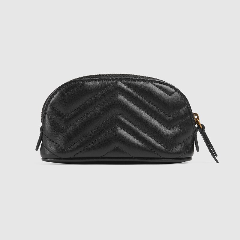 black gucci key pouch