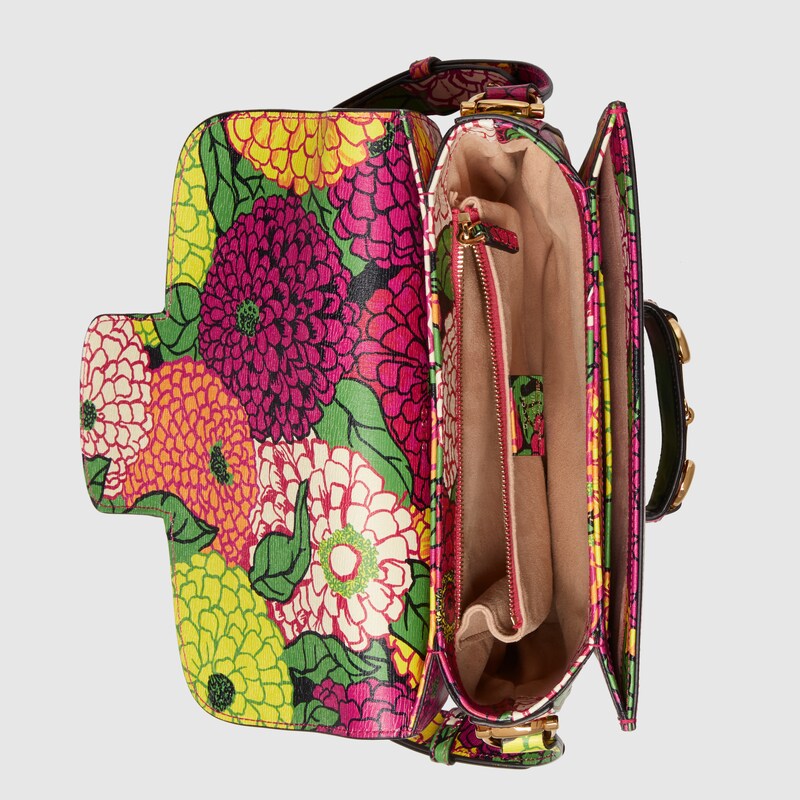 Red Ken Scott print Gucci Horsebit 1955 shoulder bag GUCCI® UK