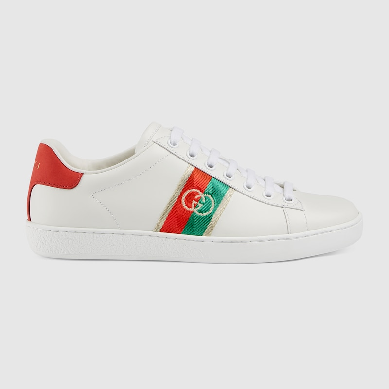 gucci white sneakers womens price
