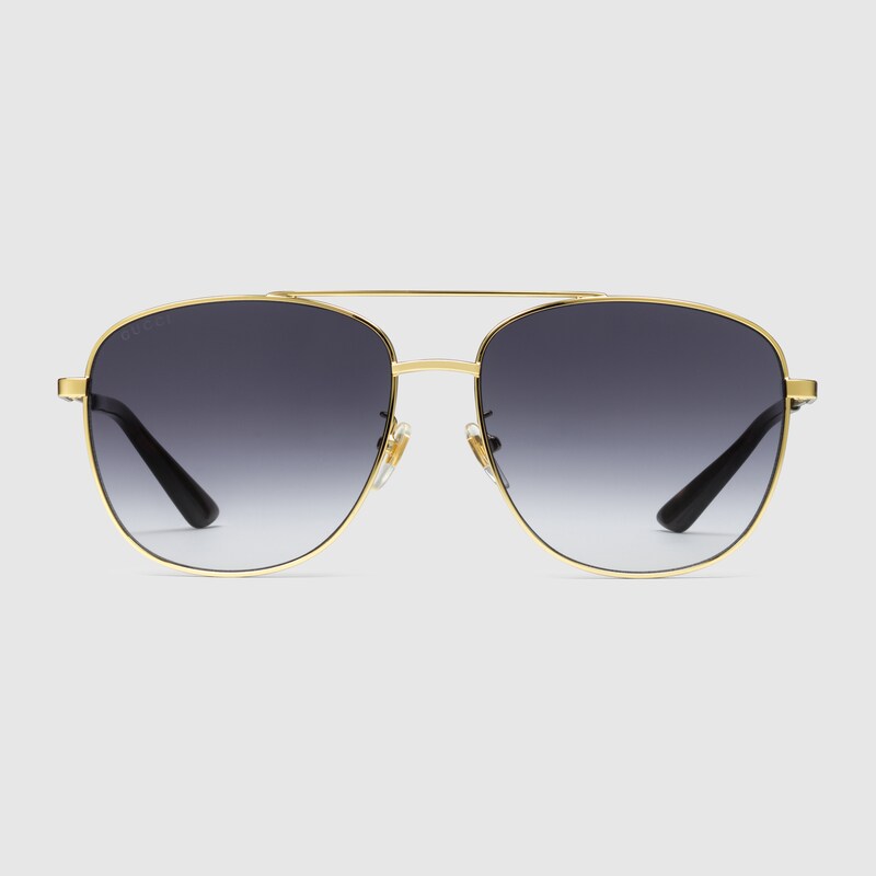 gucci navigator metal sunglasses
