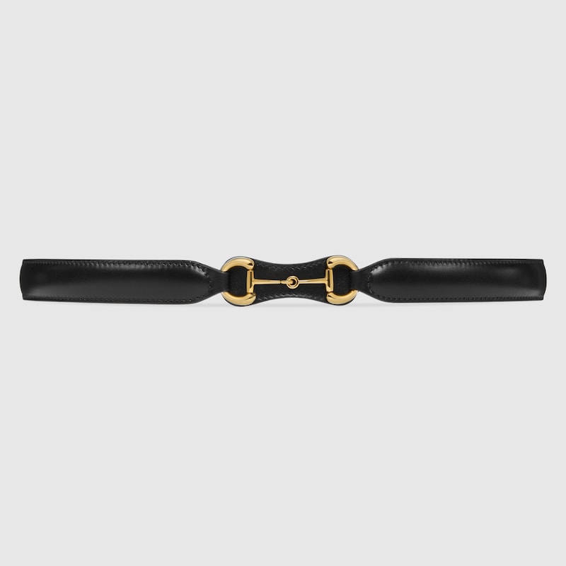 gucci leather belt with horsebit