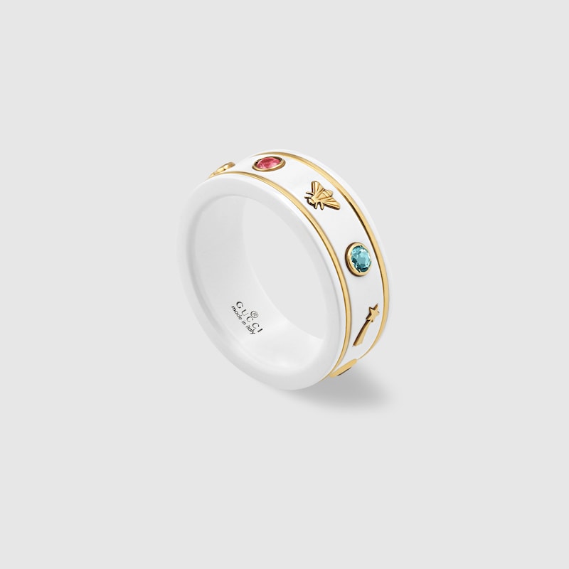 Gucci Icon 18k Ring With Gemstones | Thumbnail 2 Gucci Icon 18k Ring With Gemstones | Thumbnail 2