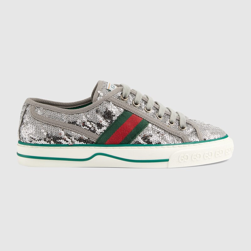 gucci sparkle tennis shoes