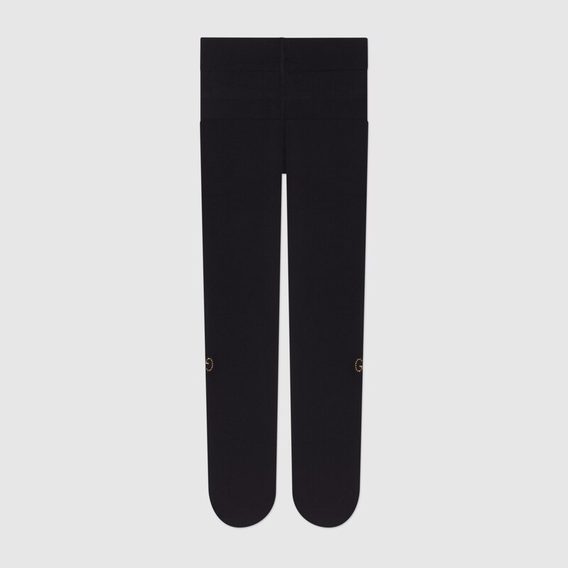 black gucci logo tights