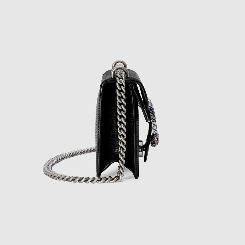 Dionysus small shoulder bag in black leather GUCCI® US