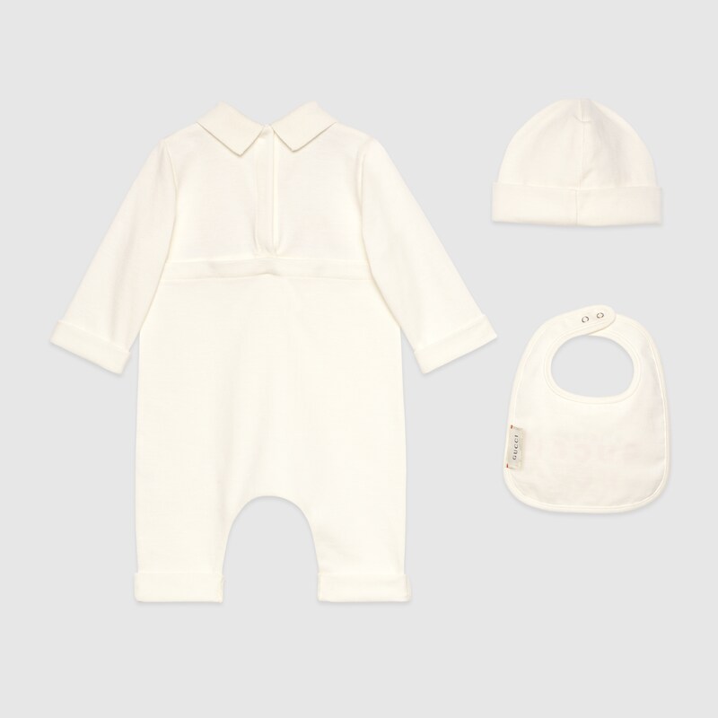 Baby Original Gucci gift set in white 