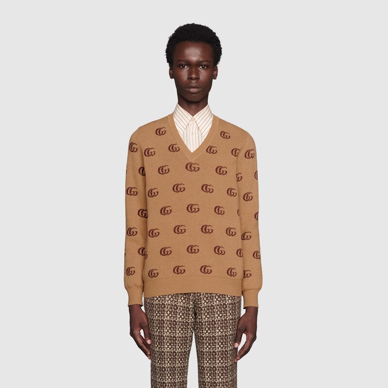 gucci wool jacquard sweater