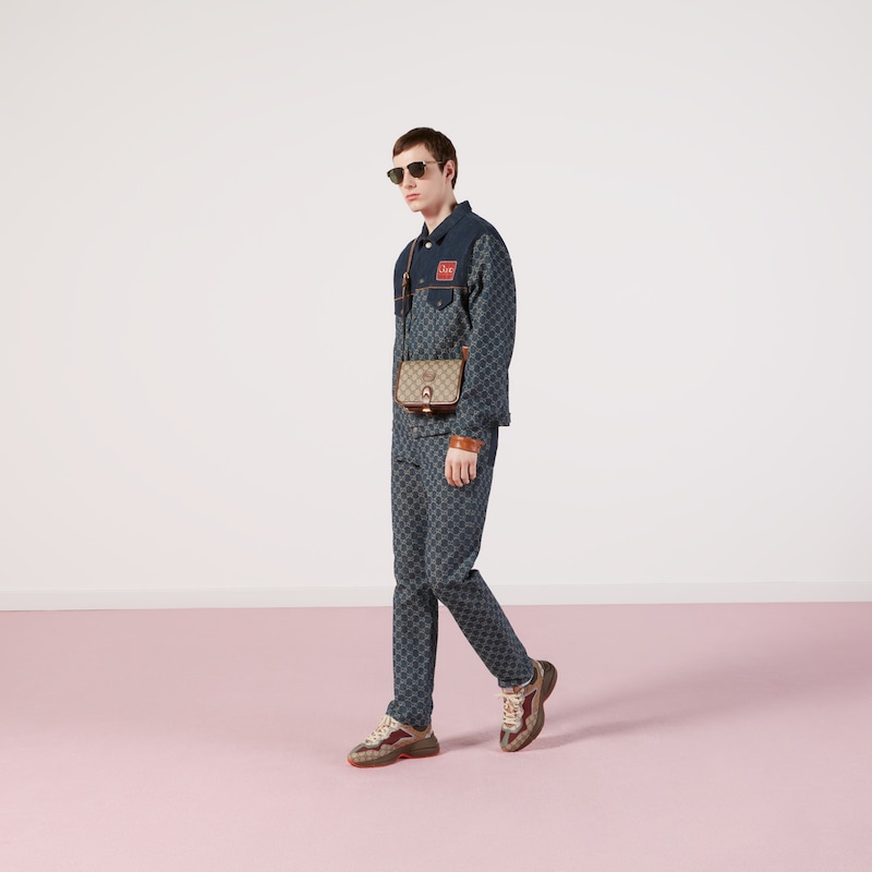 gucci eco washed organic denim pant