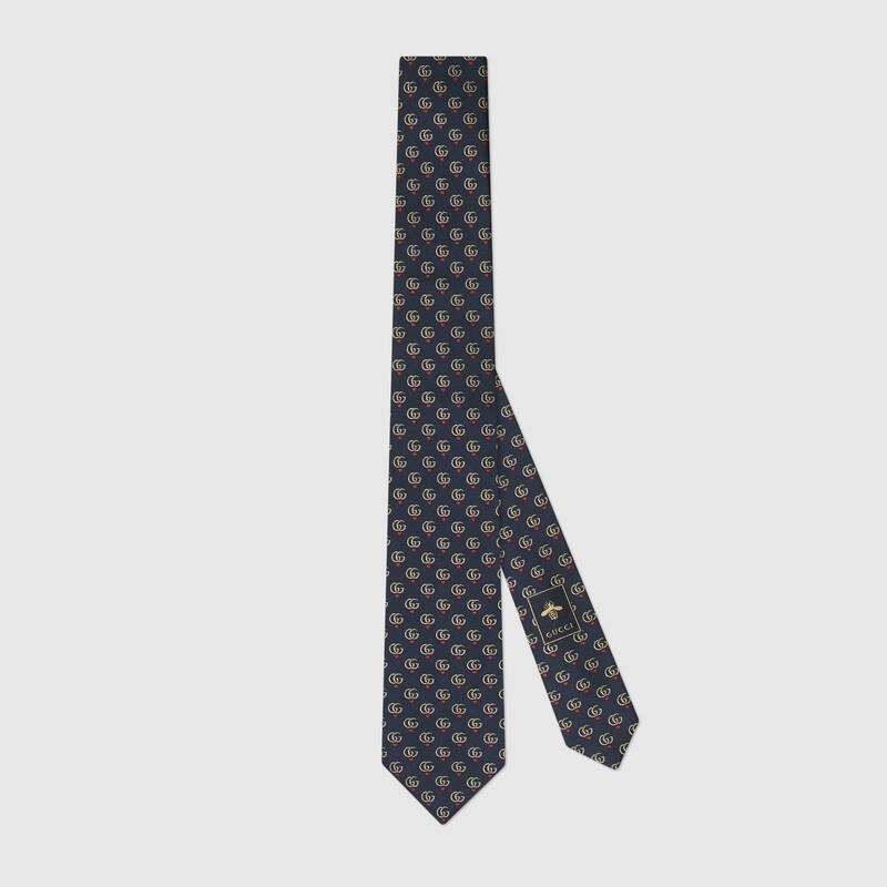 gucci tie navy