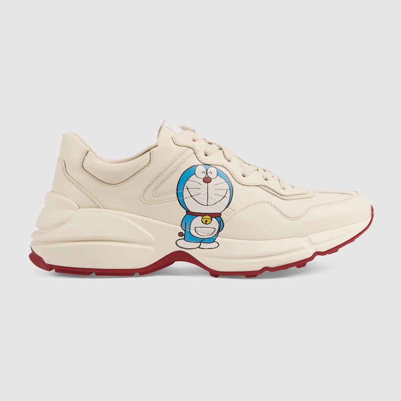 Gucci ライトン ドラえもん X Gucci メンズ スニーカー Detail 2ホワイト レザー Gucci Jp
