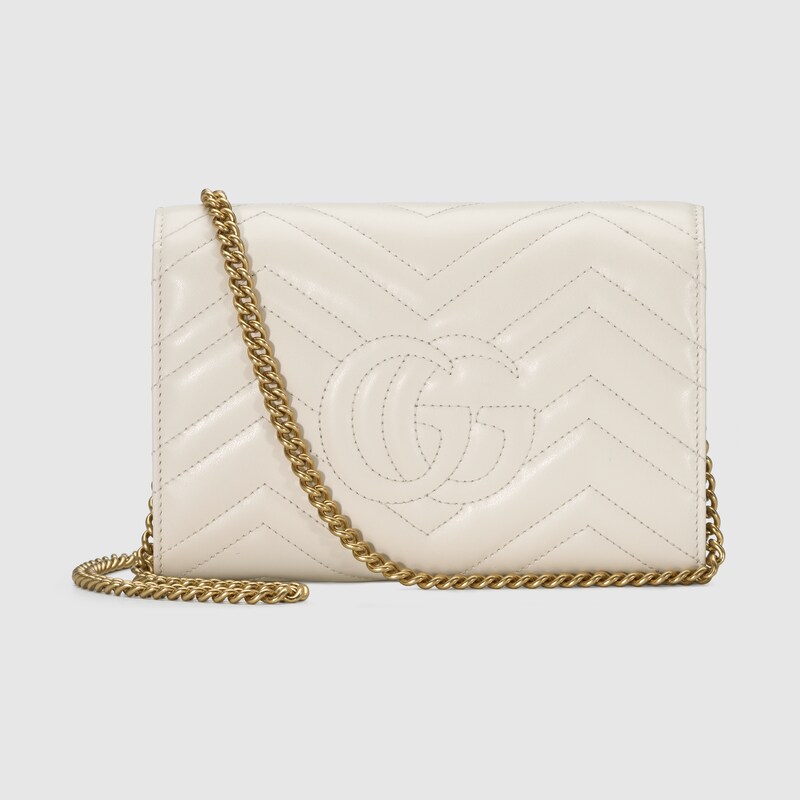 gucci marmont matelasse mini white