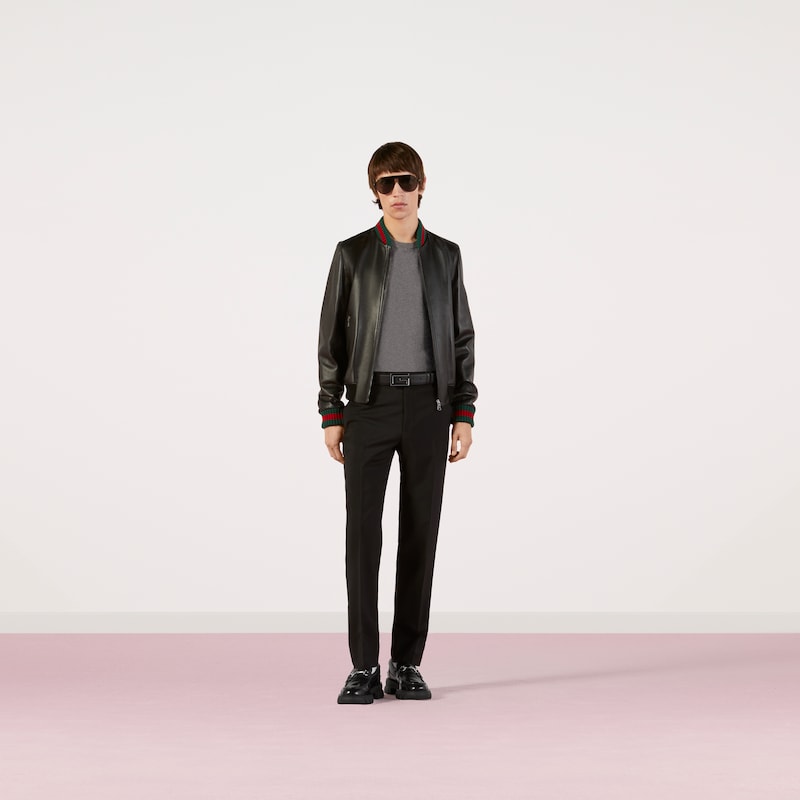 Maglione in cashmere con GG in grigio | GUCCI® Italia
