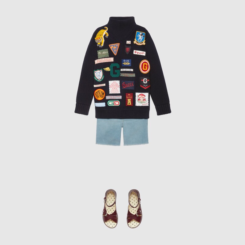 sweater with patches