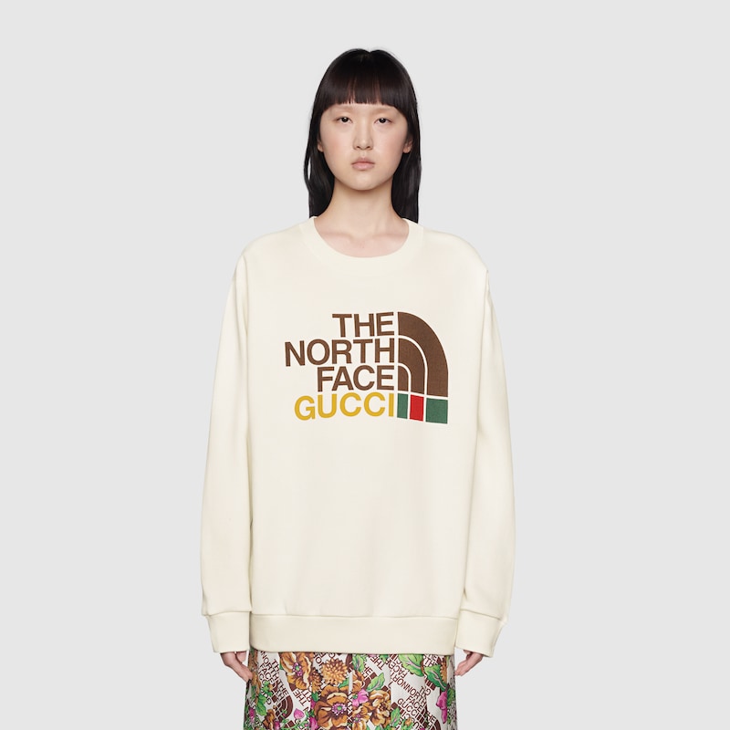 north face white pullover