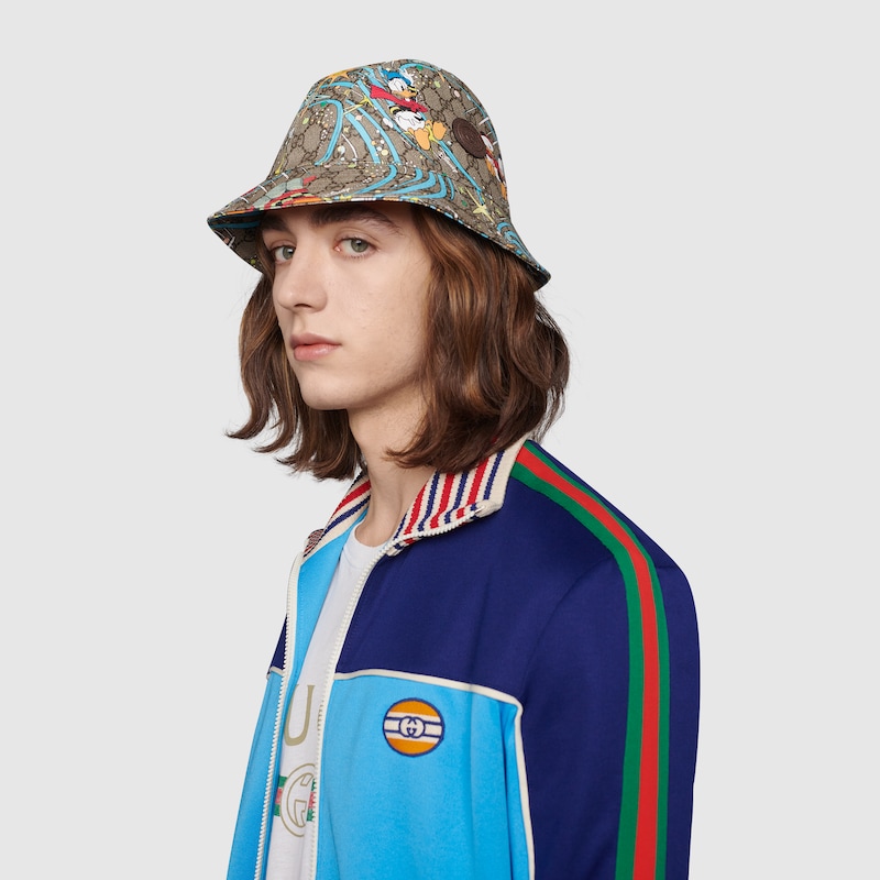Disney x Gucci Donald Duck Supreme Canvas Fedora In Print GUCCI® NO