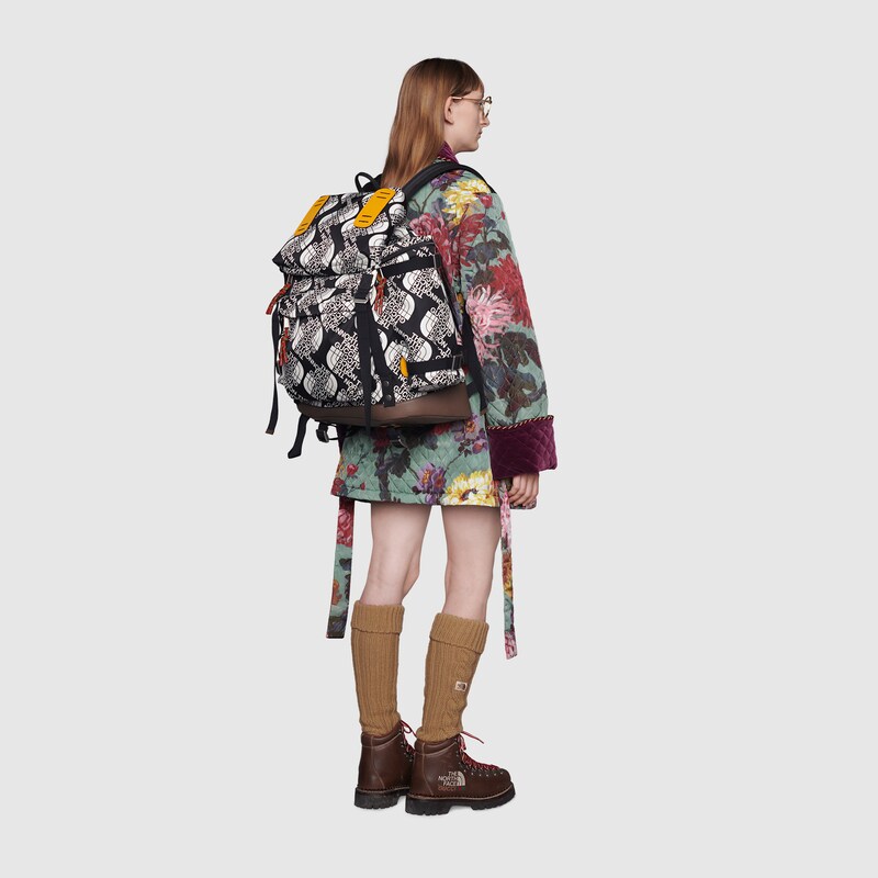 The North Face X Gucci ラージ バックパックブラック リサイクル ナイロン Gucci Jp