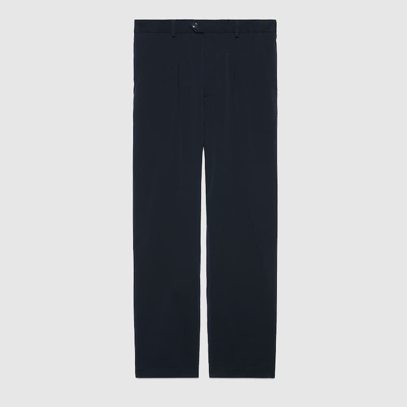 Cotton Pant With Interlocking G Patch 