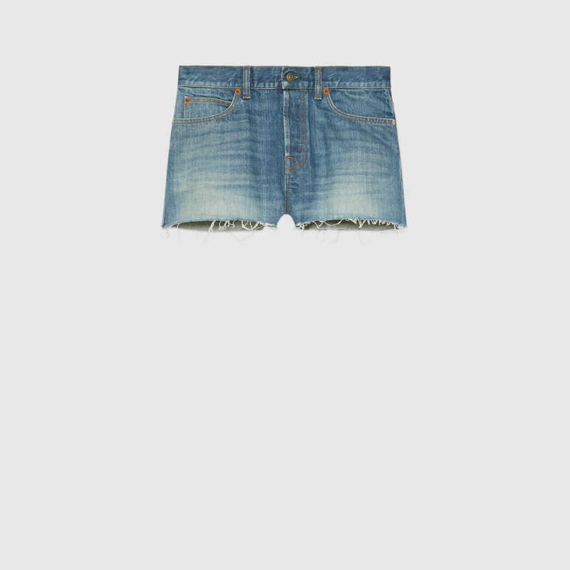 好評につき延長 直営店 Gucci ディズニードナルド エコデニムショートパンツ 流行に Ieem In