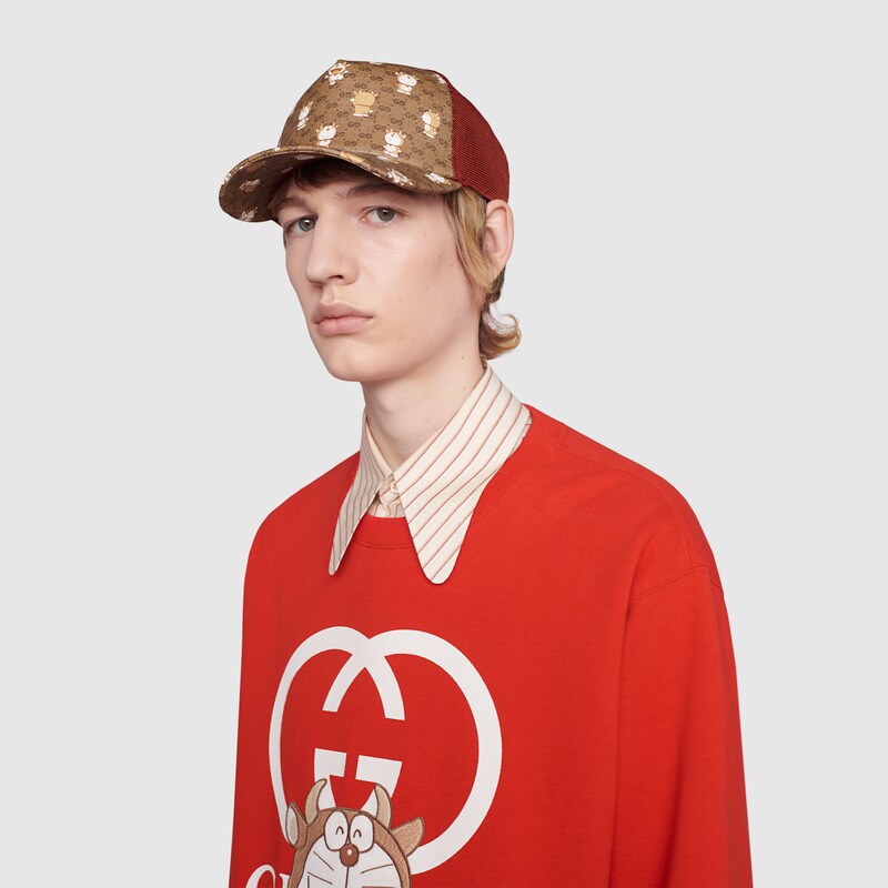 Gucci ドラえもん X Gucci ベースボール キャップ Detail 2 Gucci Jp