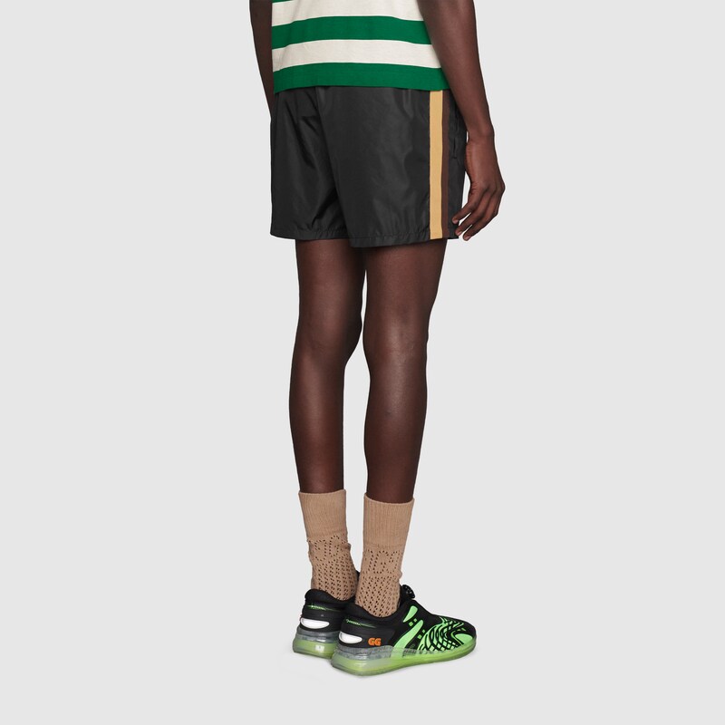white gucci swim shorts