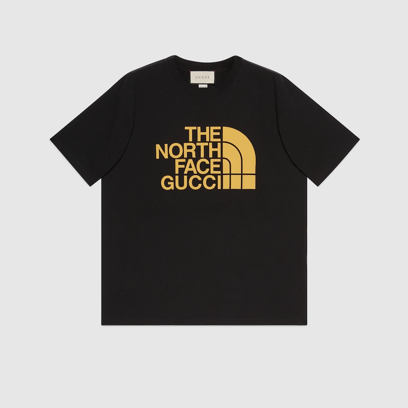 Camiseta extragrande The North Face x Gucci en negro | GUCCI® ES