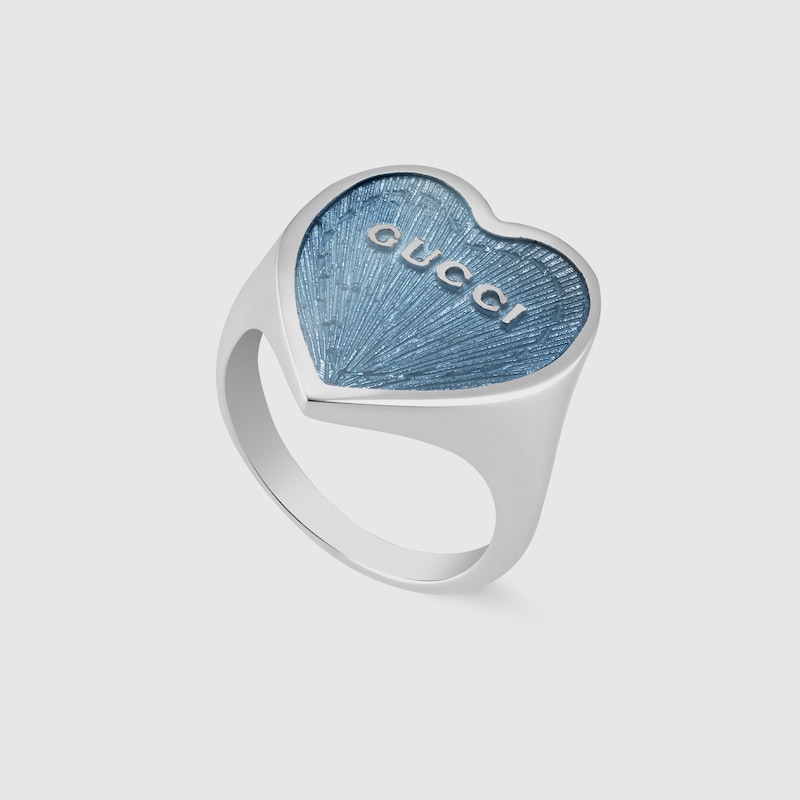 blue gucci ring