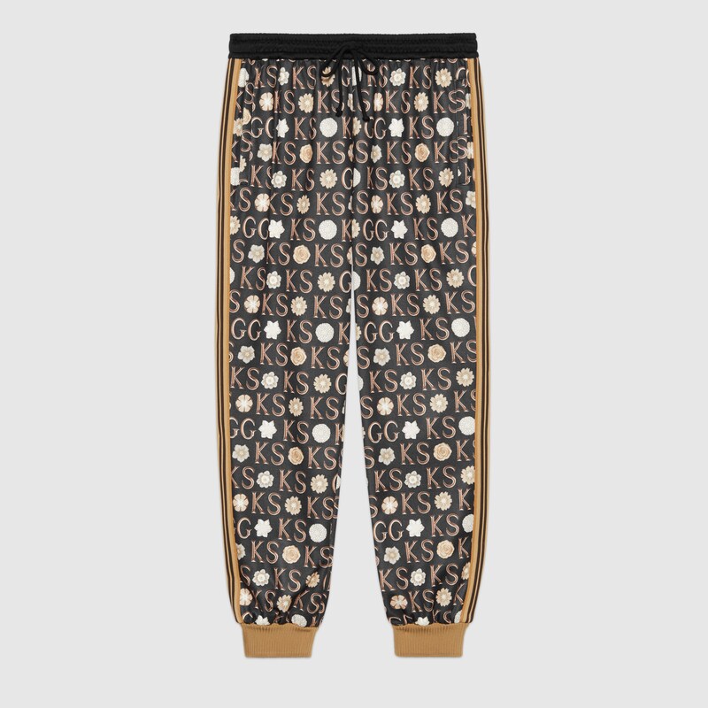 gucci print sweatpants