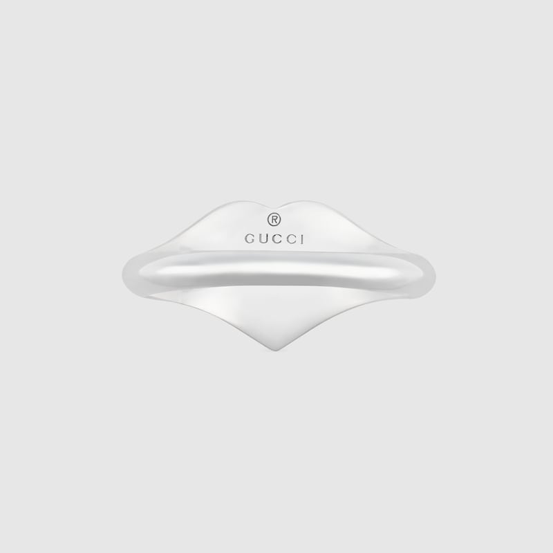 gucci heart ring black