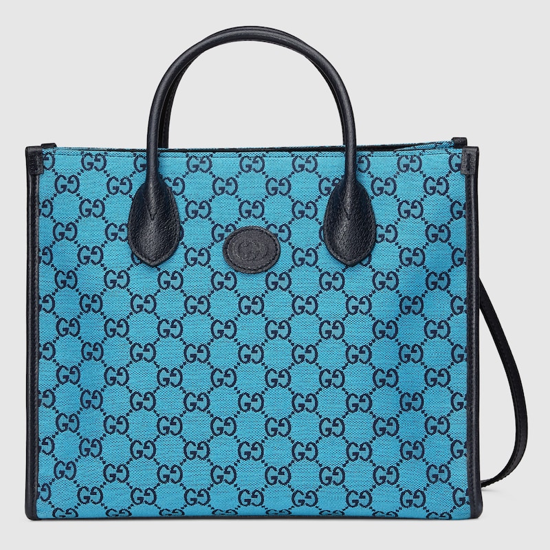 gucci tote bolsa blue