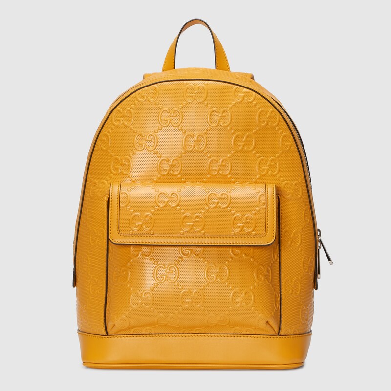 gucci backpack with yellow straps