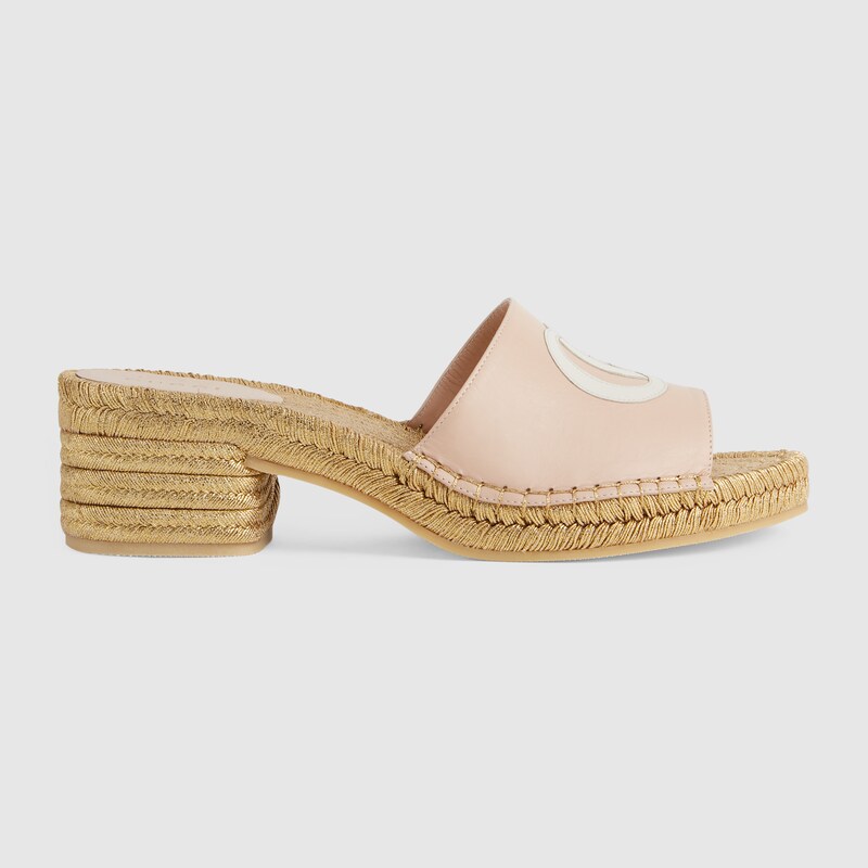 gucci pink espadrilles sandals