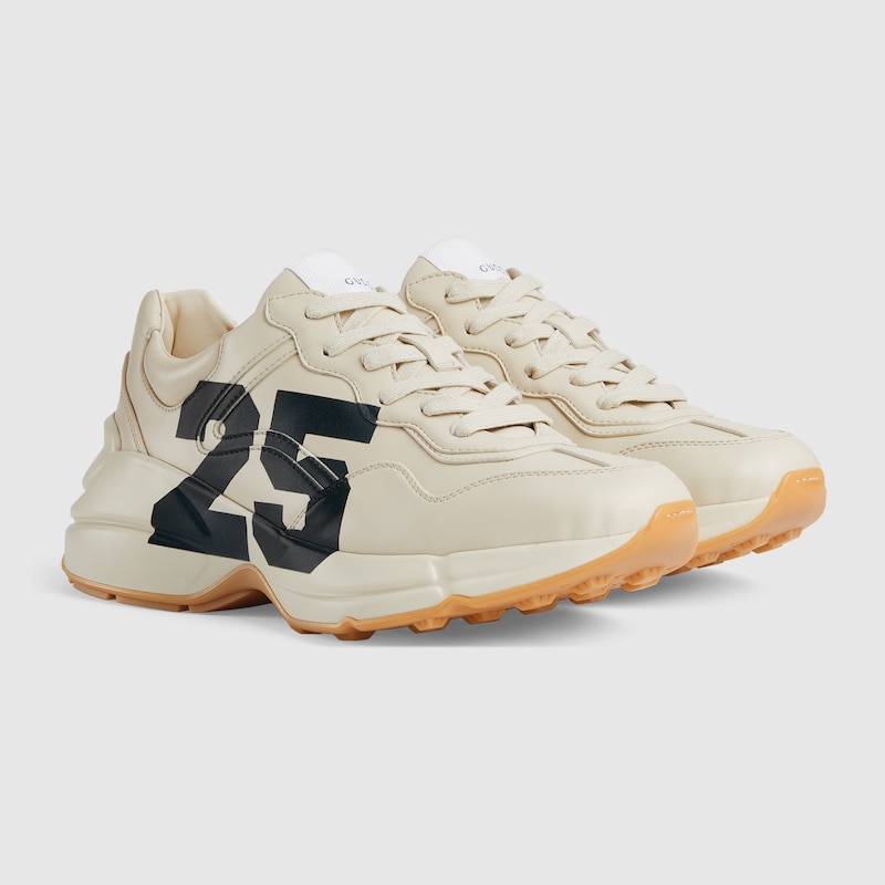 Sneaker Rhyton donna con '25' in avorio Demetra | GUCCI® Italia