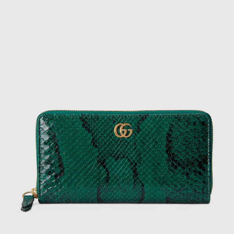 美品】GUCCI パイソン ジップアラウンドウォレット-