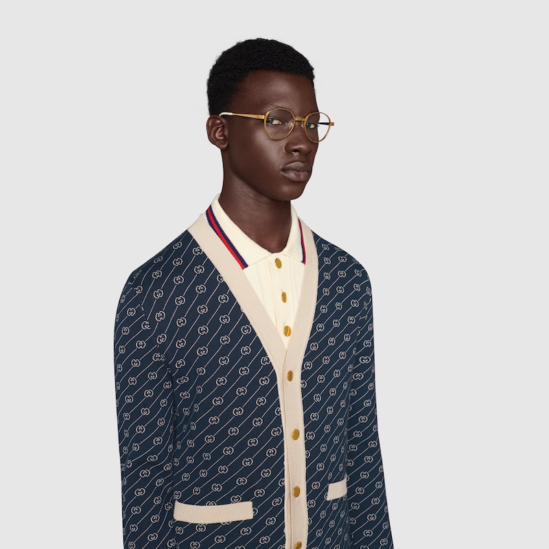 限定価格セール!】 美品 グッチ GUCCI カーディガン シルク ウール