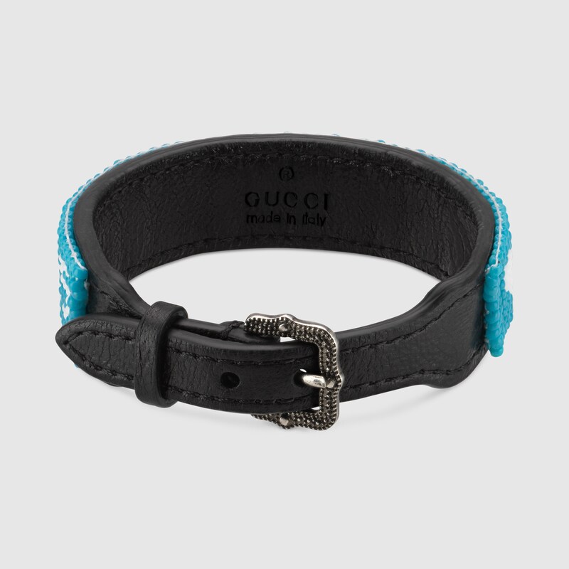 bracciale gucci pelle