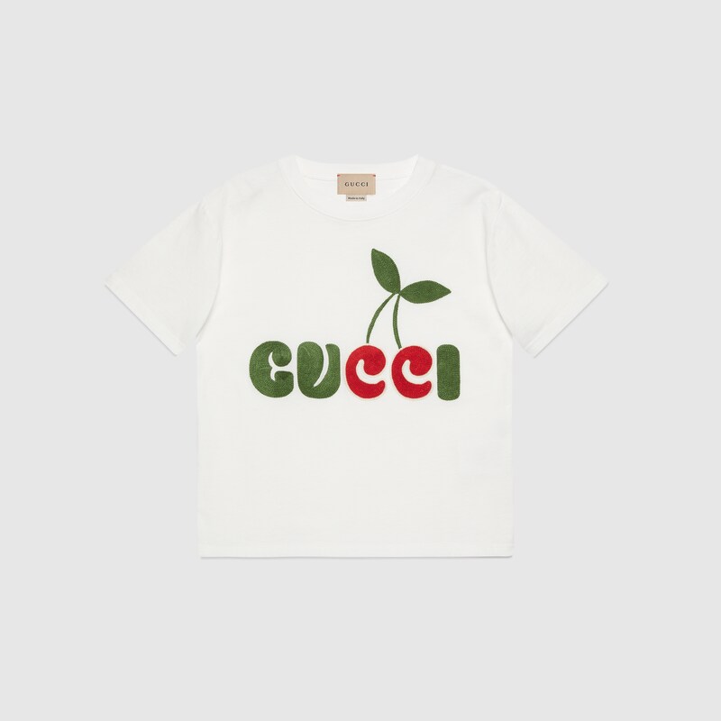 Gucci cherry print cotton T-shirt 