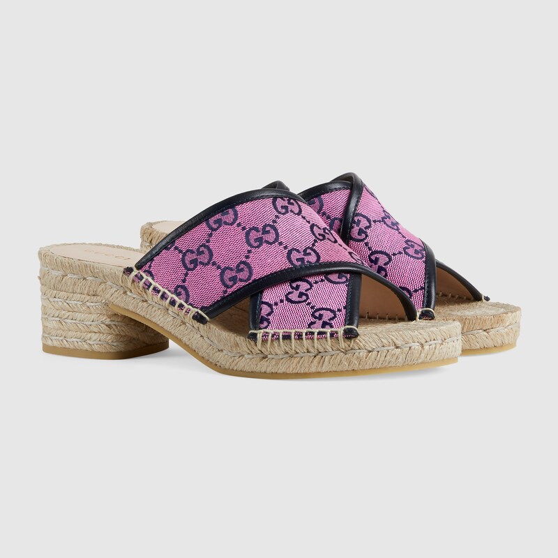 gucci pink espadrilles sandals