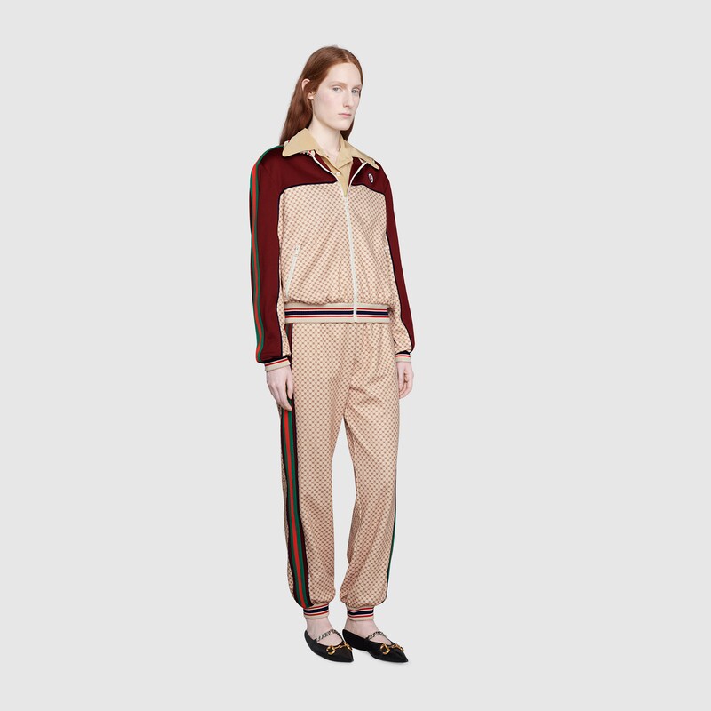 Interlocking G print jersey pant in 
