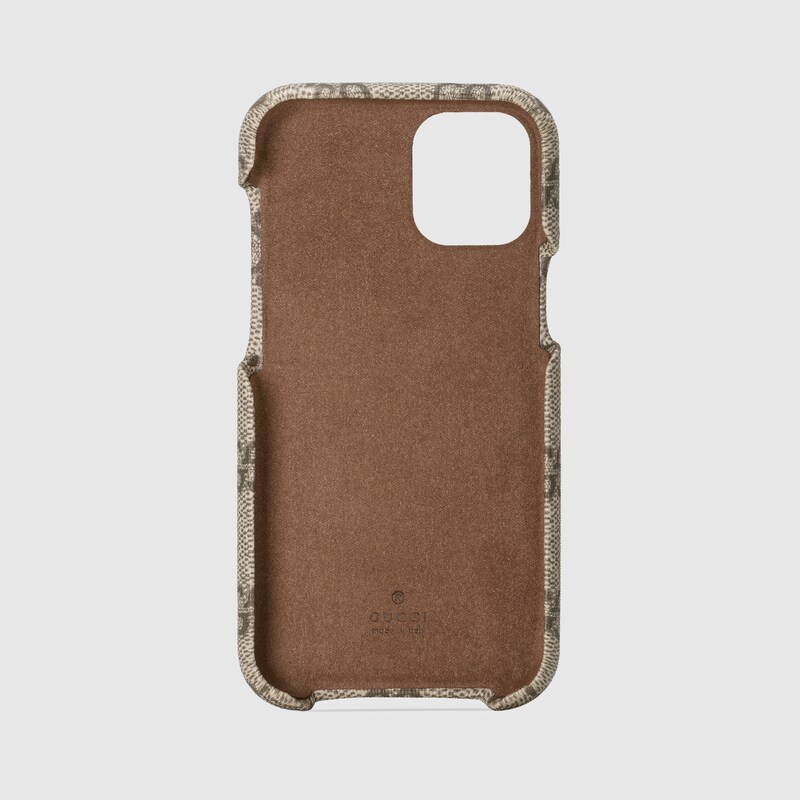 Cover Ophidia per iPhone 12 mini in GG Supreme beige ed ebano | GUCCI®  Italia