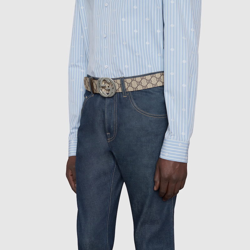 Gucci Belt With Interlocking G Buckle | Thumbnail 3