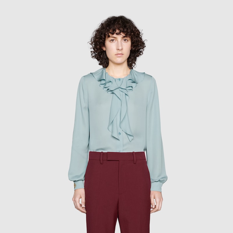 CAMICIA GUCCI UOMO Azzurra Taglia 41/16 EUR 190,00 - PicClick IT