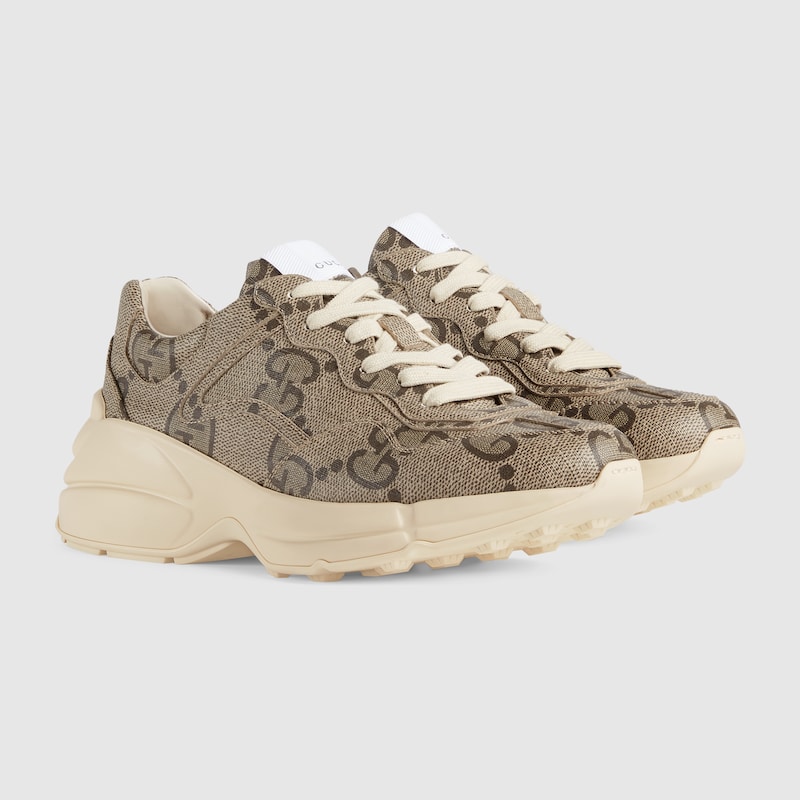 Women's Gucci 100 Rhyton sneaker in maxi GG Supreme canvas | GUCCI® US