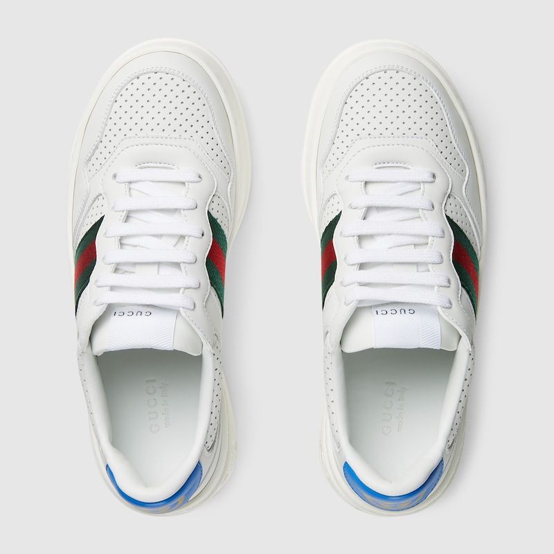 Women's sneaker with  in white leather GUCCI® US
